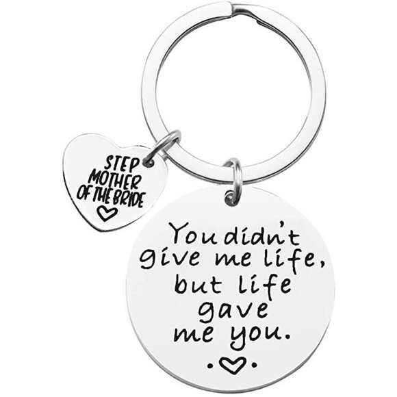 Stepmother of the Bride Wedding Bridal Daughter to Mom Love Keychain Gif… - Picture 5 of 5